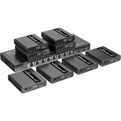 Techly 8-way HDMI splitter with 