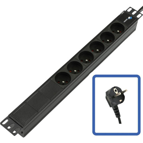 Lanview POWER STRIP 19 - 6 WAYS - 1U 
