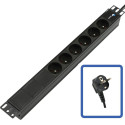 Lanview POWER STRIP 19 - 6 WAYS - 1U 