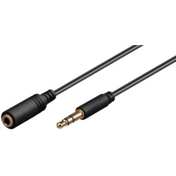 MicroConnect Headphone & AUX Cable, 0.5m (AUDLG05G)