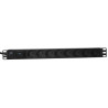 Lanview 19`` rack mount power strip, (LVR-2MDK-SPD-DK8)
