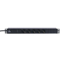 Lanview 19'' rack mount power strip, (LVR-3MSCH-LIC-SCH5)