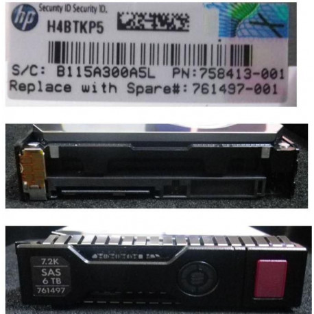 Hewlett Packard Enterprise 6TB HOT-PLUG SAS HARD DISK DRI (761497-001)