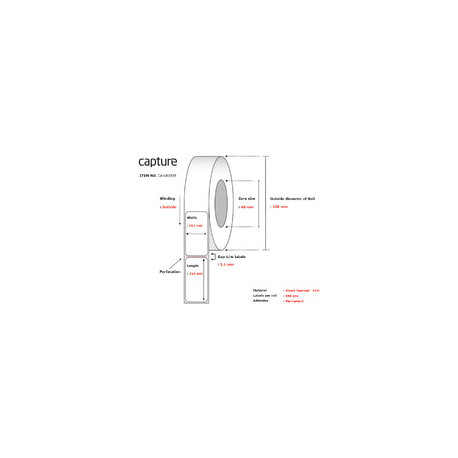 Capture Label 102 x 210, Core 76, (CA-LB3038)