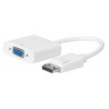 MicroConnect Displayport-VGA M-F, 15cm (DPVGA15CMW)