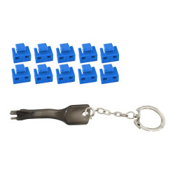 MicroConnect RJ45 Port blockers with key 