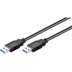 MicroConnect USB3.0 A-A 2m M-M, Black (USB3.0AA2B)