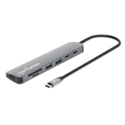 Manhattan Usb-C Dock/Hub With Card 