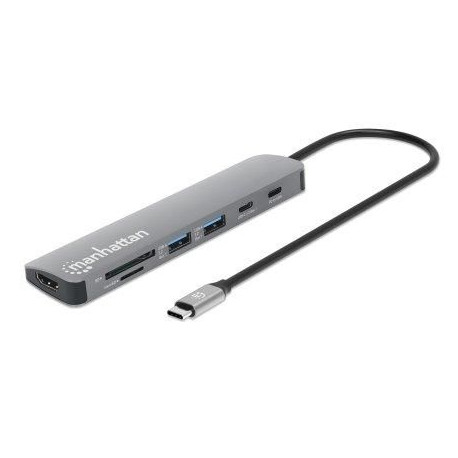 Manhattan Usb-C Dock/Hub With Card 