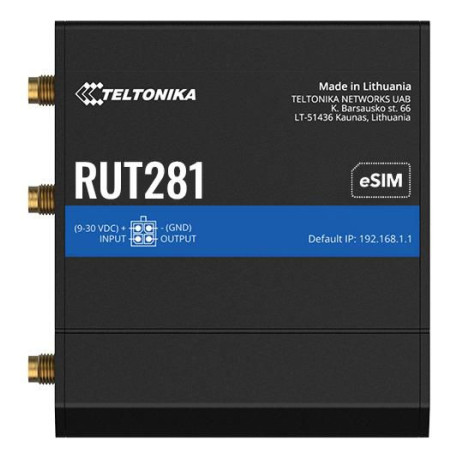 Teltonika Networks RUT281 (Global, EU PSU) 4G 