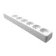 MicroConnect Danish Power Strip 6-way White 