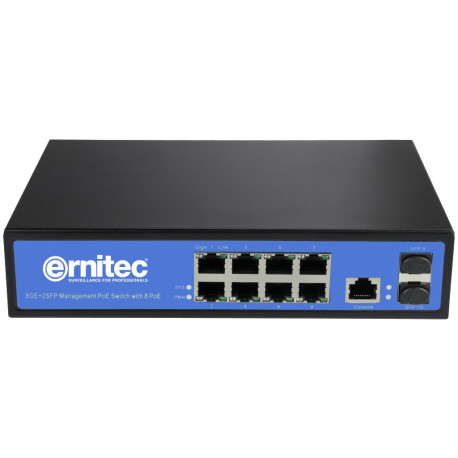 Ernitec 8 Ports Gigabit PoE Switch (ELECTRA-M08)