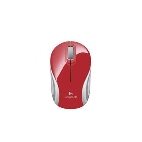 Logitech M187 Mini Mouse, Red (910-002737)