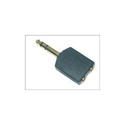 MicroConnect Adapter 6.3mm - 2X3.5mm M-F (AUDANS)