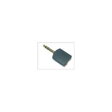 MicroConnect Adapter 6.3mm - 2X3.5mm M-F (AUDANS)