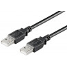 MicroConnect USB2.0 A-A 0,1m M-M, Black (USBAA01B)
