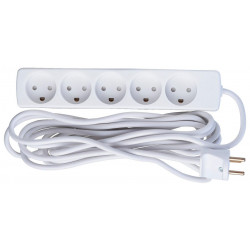 MicroConnect 5-way Danish Power Strip 5m (GRU0055WDK)