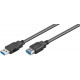 MicroConnect USB3.0 A-A 0.5m M-F (USB3.0AAF05B)