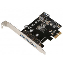 MicroConnect 3+1 port USB 3.0 PCIe card (MC-USB3.0-F2B2-V2)