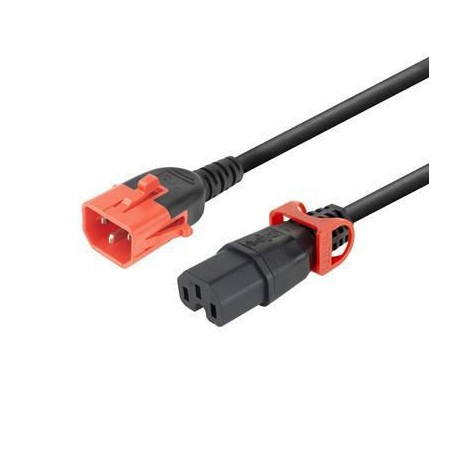 MicroConnect Powercord C14 IEC Lock+ Dual 