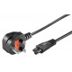 MicroConnect Power Cord UK - C5 2,0m Black (PE090818)