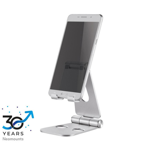 Neomounts Foldable Phone Stand - Silver 