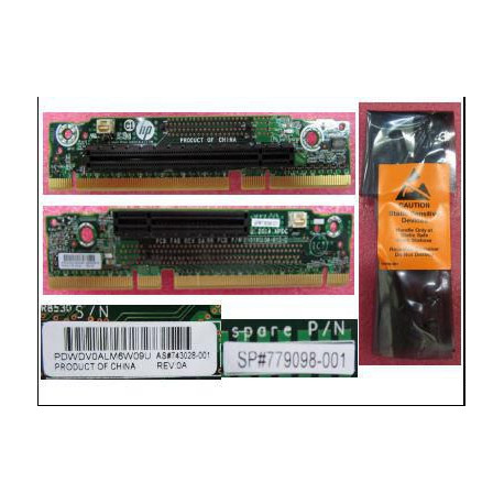 HP PCIe 3.0 CPU1 Riser Card 16/x8 (779098-001)