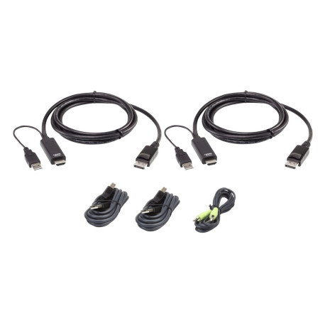 Aten Cable kit: 2x True 4K 1.8M 