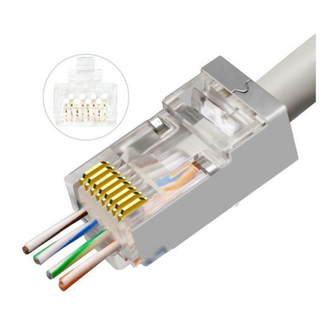 MicroConnect Modular EZ Plug RJ45 8P8C (KON506-50EZ)