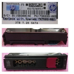HP DRV HD 3TB 6G 7.2K 3.5 SATA LP (797522-001)