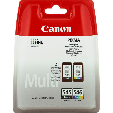  Canon Value Pack Noir(e) / Plusieurs couleurs / Blanc PG-545+CL-546