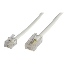 MicroConnect RJ11-RJ45 6M M/M White (MPK456)
