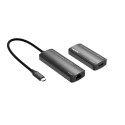 MicroConnect USB-C to HDMI Extender via ethernet, 30m distance at 4k@120Hz