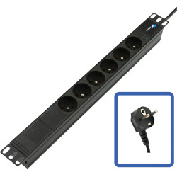 Lanview POWER STRIP 19 - 6 WAYS - 1U 