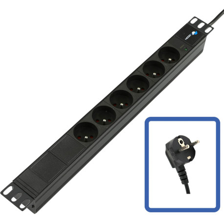 Lanview POWER STRIP 19 - 6 WAYS - 1U 