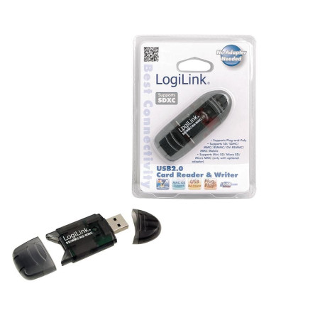 LogiLink USB 2.0 Cardreader, for SD, / (CR0007)