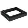 Lanview W 800 D 1200 H 100mm PLINTH MODULE BLACK (RAP130BL)