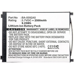 CoreParts Battery 9.25Wh Li-ion 3.7V 