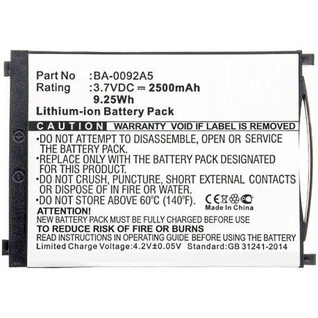 CoreParts Battery 9.25Wh Li-ion 3.7V 