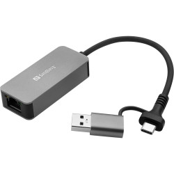 Sandberg USB-C/A 2.5 GbE RJ45 Adapter (136-68)