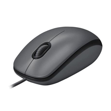 Logitech M100, Corded mouse, Black (910-005003)