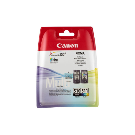 Canon Value Pack Noir / Plusieurs couleurs / Noir PG-510+CL-511