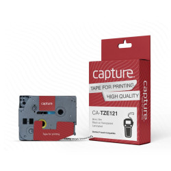 Capture 9mm x 8m Black on Transparent (W127032261)