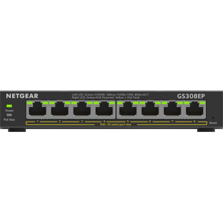 Netgear 8PT GE Plus Switch W/POE+ 