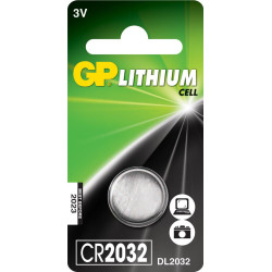 GP Batteries LITHIUM BUTTON CELL CR2032 (CR2032 1-P)