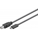 MicroConnect USB-C to USB 2.0 B Cable, 1,8m (W127021090)