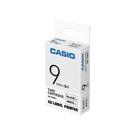 Casio XR-9WE, 9 mm, Black on White (XR-9WE1)