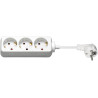 MicroConnect 3-way Schuko Socket 5M White (GRU0035W)
