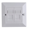 Lanview CAT6 Faceplate Dual Gang UK 