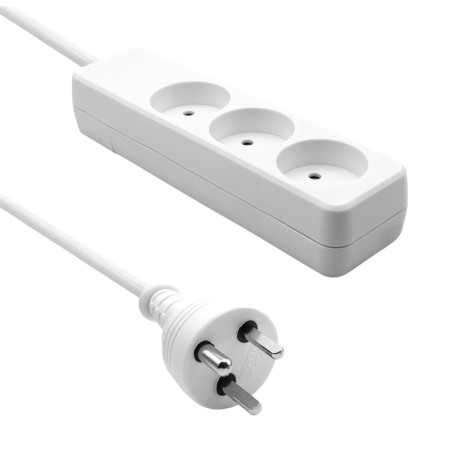 MicroConnect Danish Power Strip 3-way 